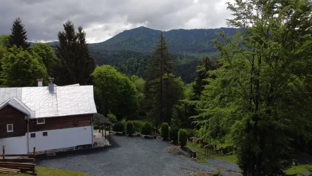 Unterkunft in einer Hütte im Wald, mit Whirlpool, Zugang zum See